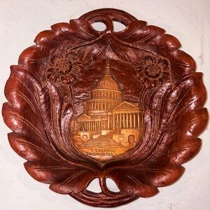 🇺🇸Vintage Decorative Wall Plaque Washington DC 🇺🇸Capitol Design Capsco Co.